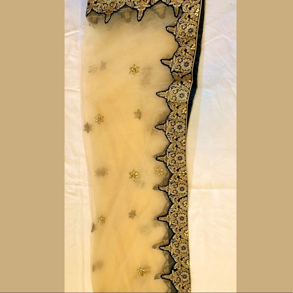 Lashkara Velvet Top & Silk Pant( Kurta Salwar) - Picture 5 of 5